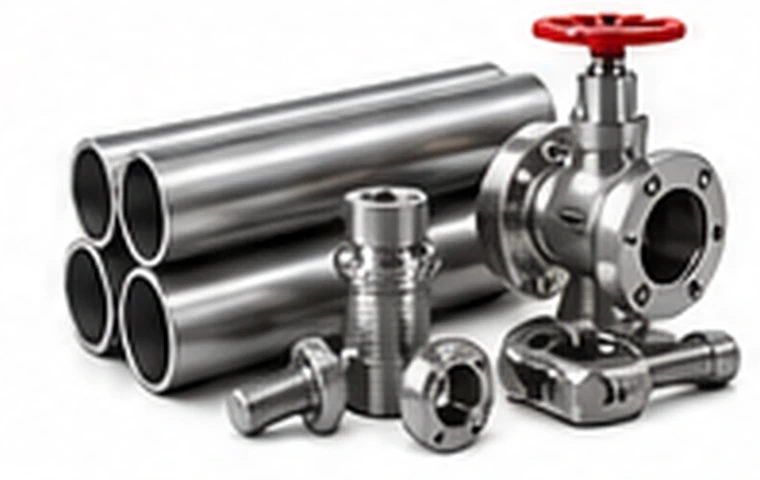 Pipes valves flanges and industrial fittings